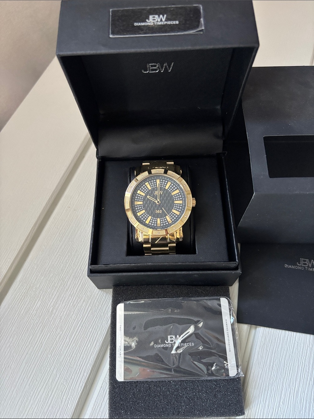 JBW Men's Gold Bracelet Watch - Elegant Gold Finish